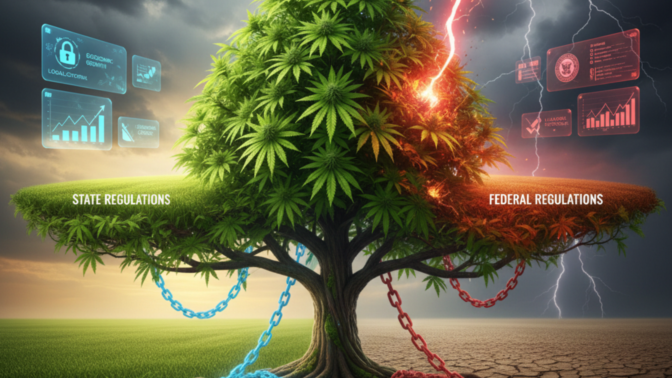 ongoing legal conflict regarding hemp-derived THC products (like Delta-8 and THCA) between state and federal regulations