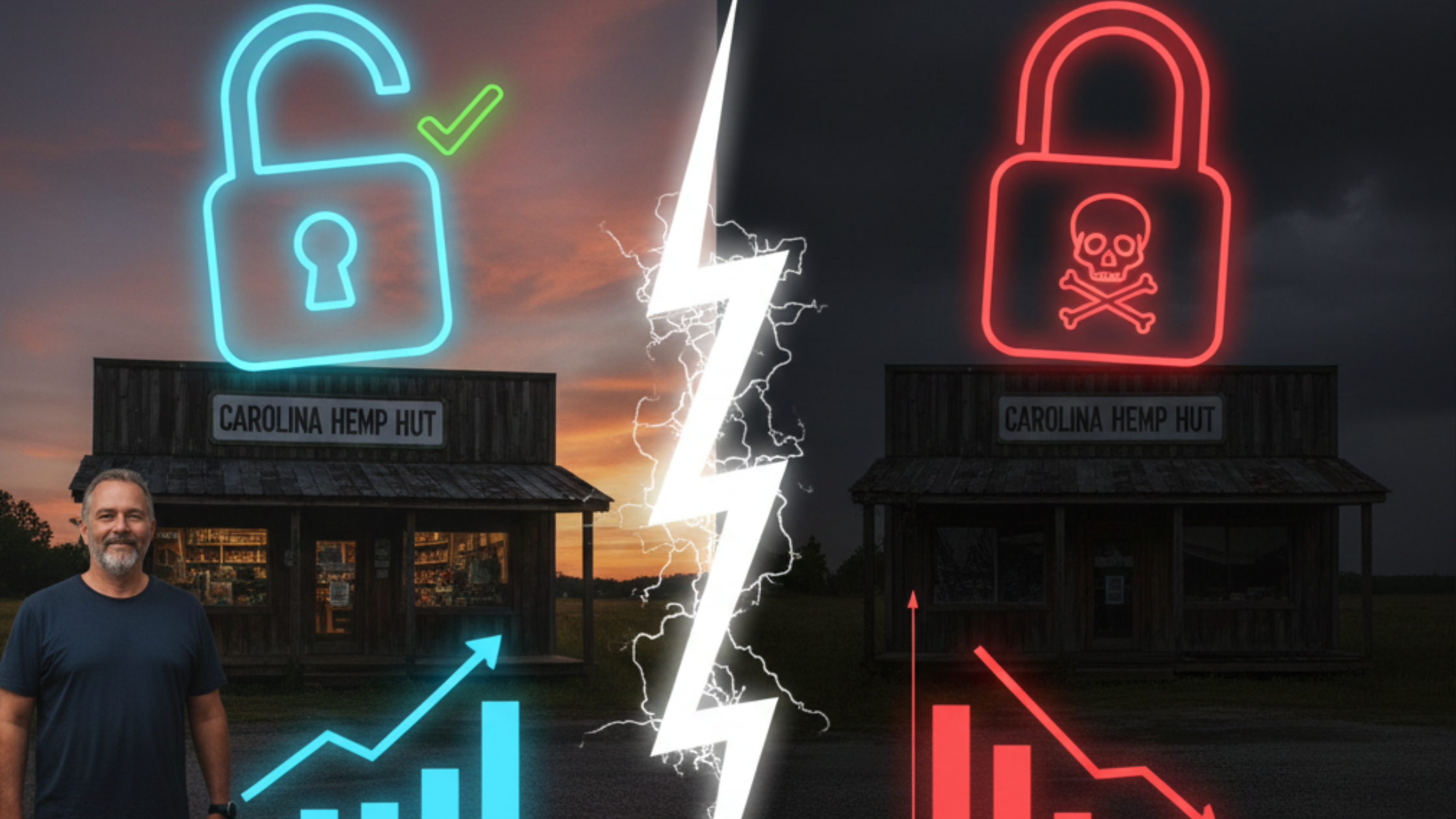 Carolina Hemp Hut legal case, focusing on the charges being dropped against the owner