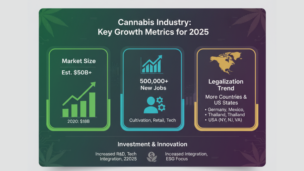 key growth metrics and forecast for the cannabis industry in 2025