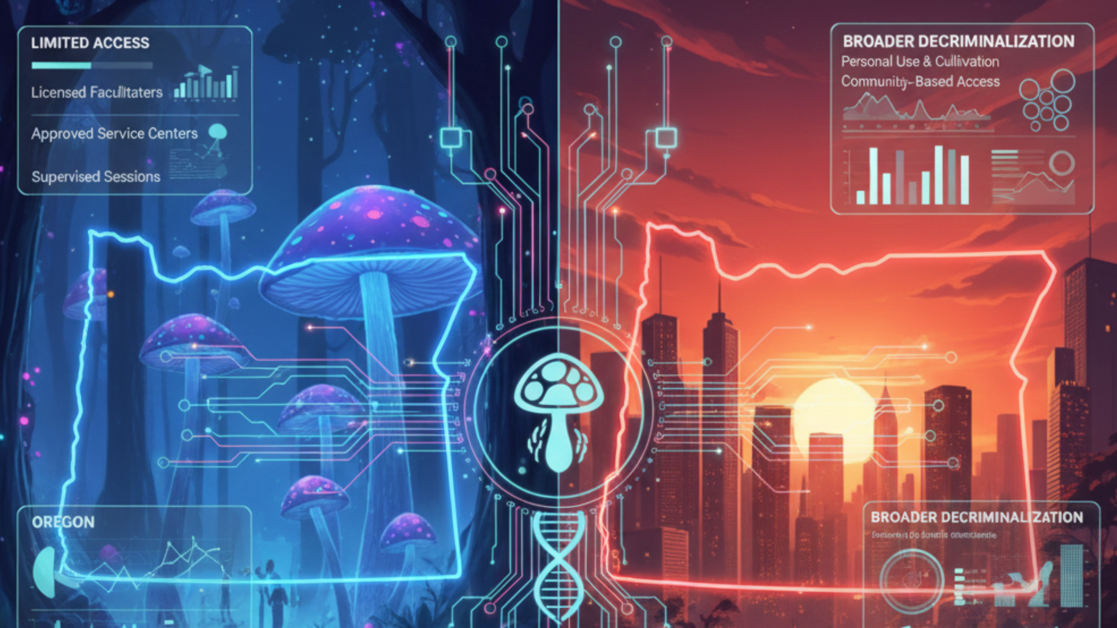 Legislative Tiers: Comparing Oregon’s Legal Psilocybin Model to Colorado’s Broader Reform