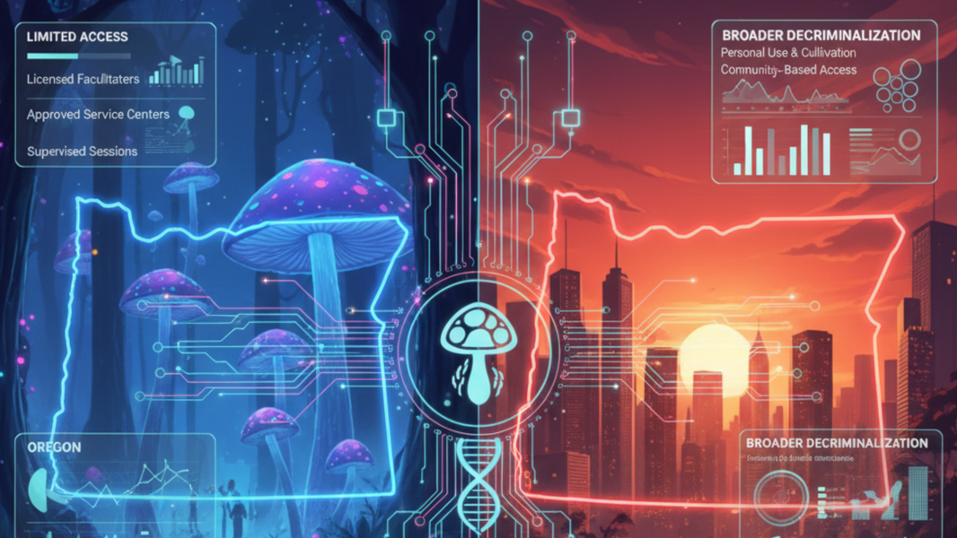 Legislative Tiers: Comparing Oregon’s Legal Psilocybin Model to Colorado’s Broader Reform