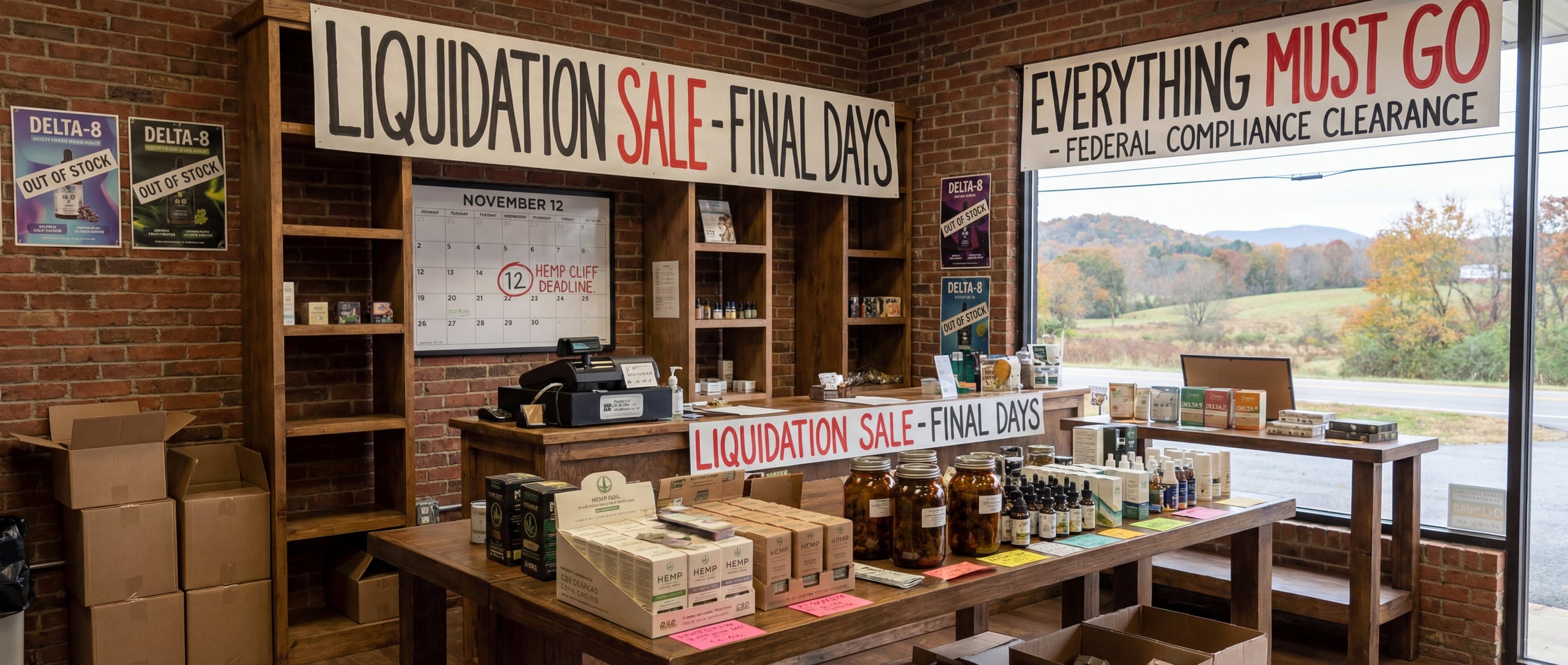 The November 12th Cliff: How NC Hemp Shops Are Liquidating Inventory?