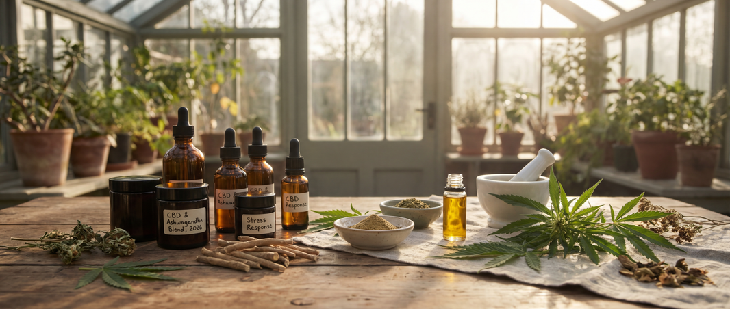 Ashwagandha and CBD for cortisol 2026