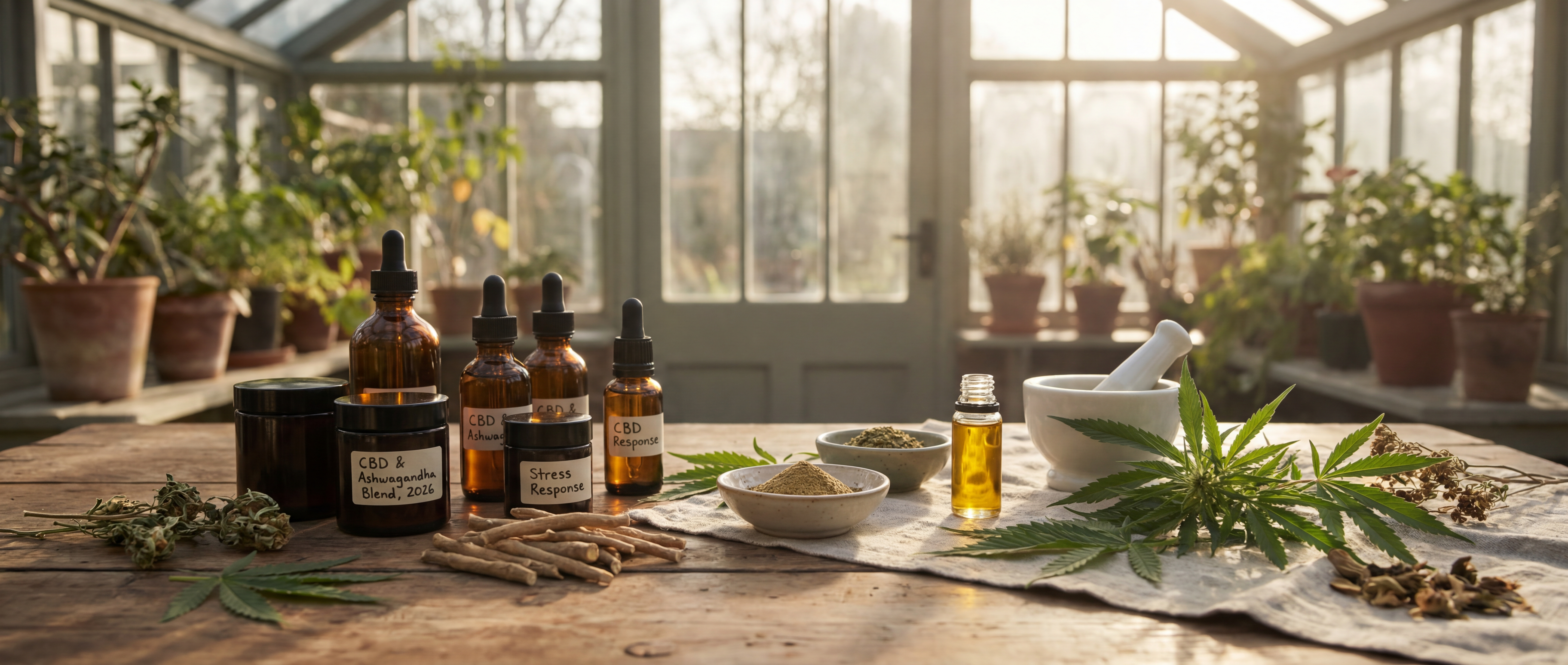 Ashwagandha and CBD for cortisol 2026