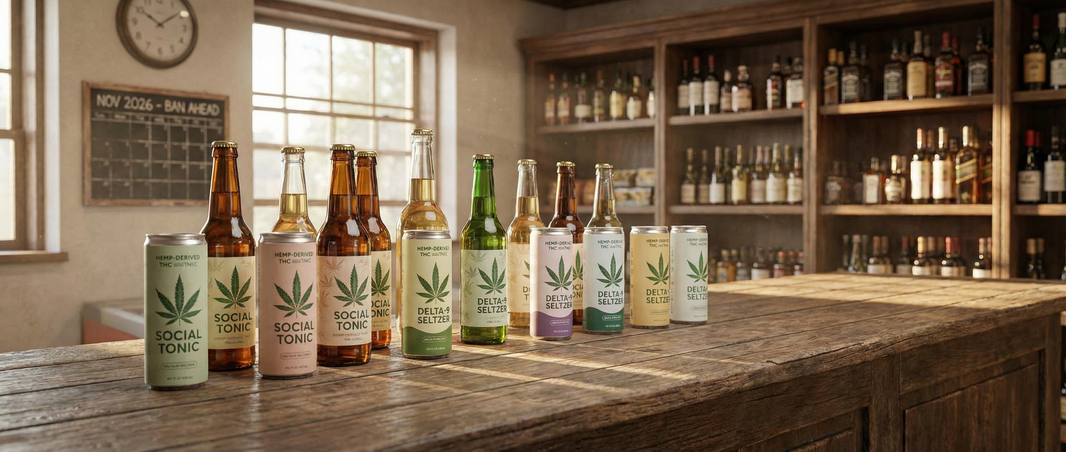 Hemp THC beverage market trends 2026