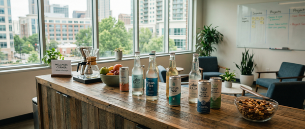 CBD sparkling water Charlotte office perks 2026
