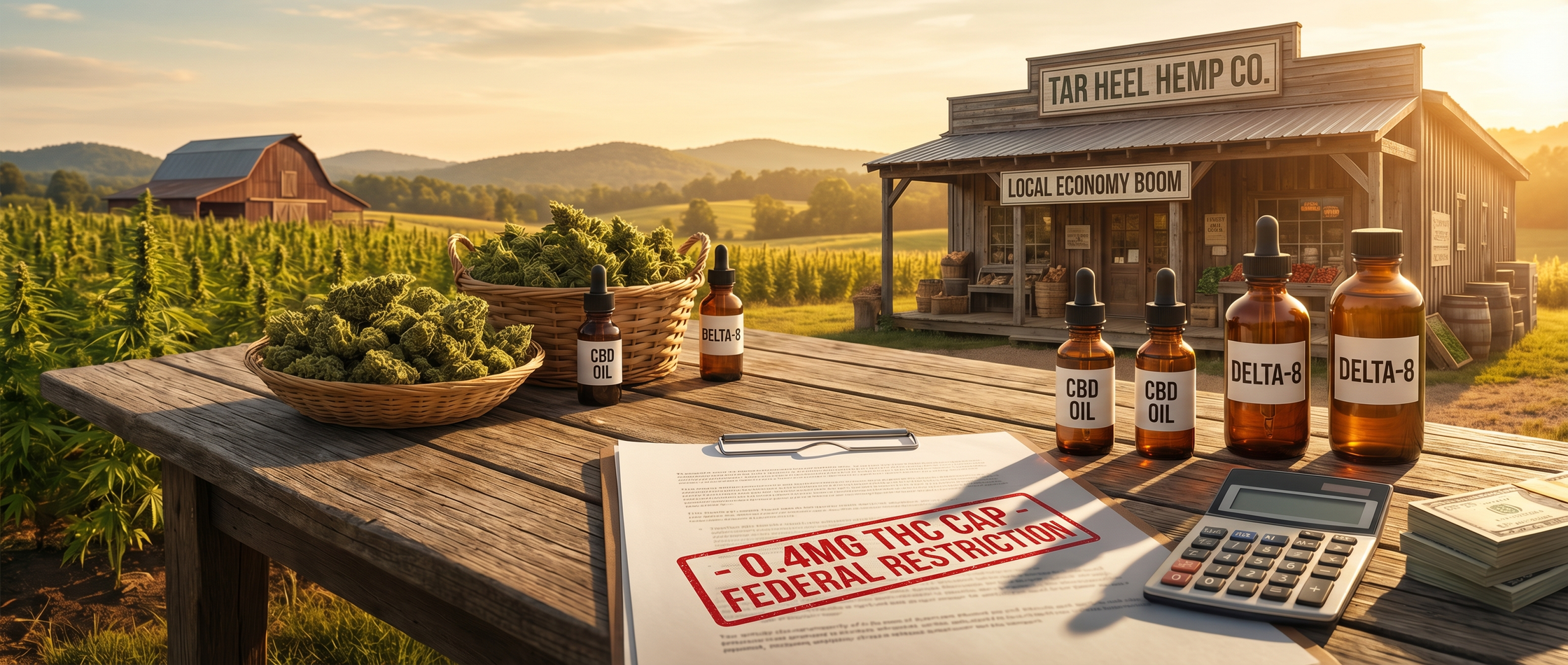 Hemp Is Feeding North Carolina: The Economic Case Against the 0.4mg Cap