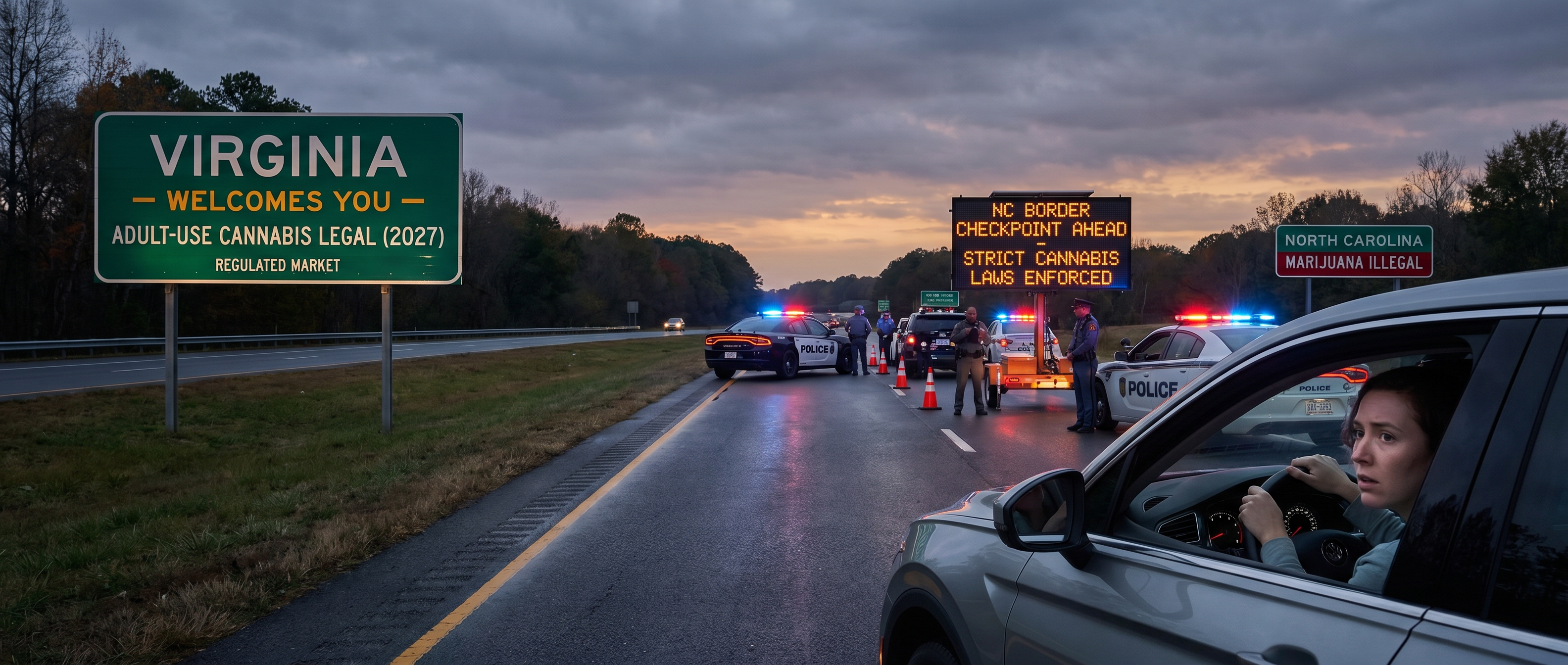 NC VA border cannabis checkpoints 2026