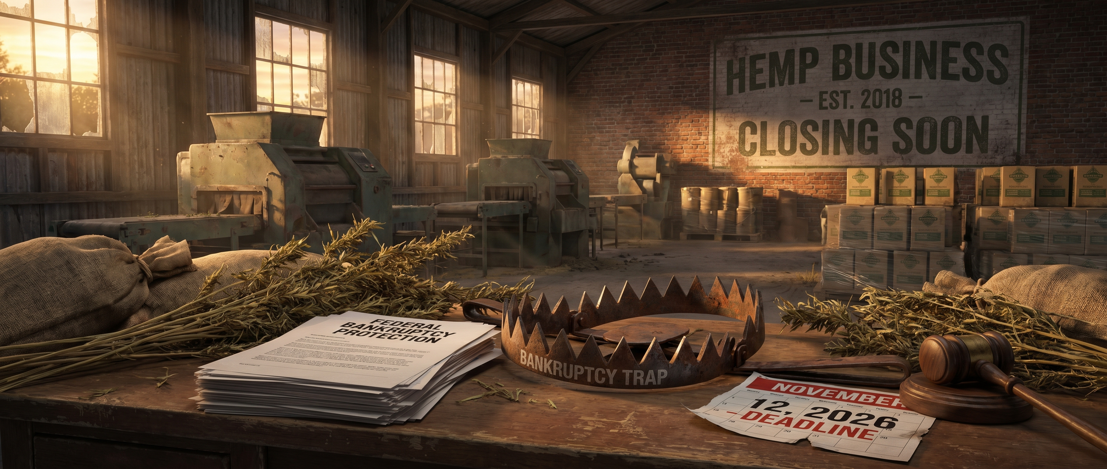 The Bankruptcy Trap: Why Hemp Businesses May Lose Federal Protection After Nov 12, 2026