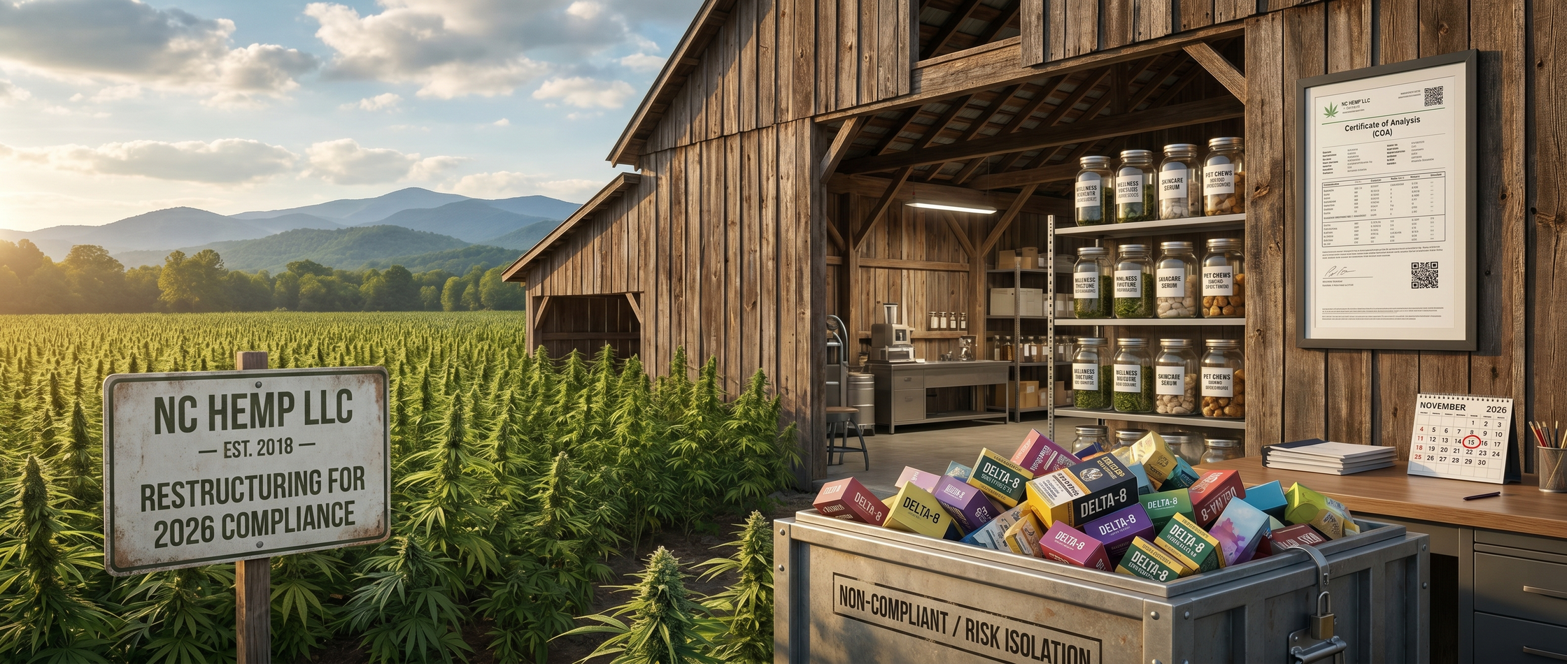 Restructuring for Survival: How NC Hemp LLCs are Isolating Risk for the 2026 Deadline?