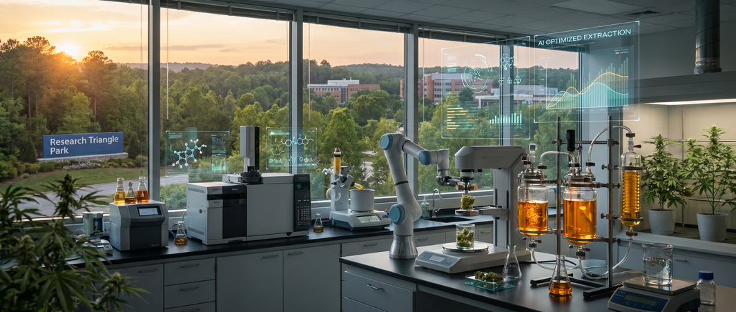 AI cannabinoid extraction RTP 2026
