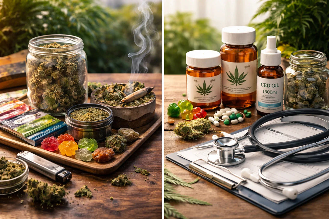 Adult-use vs. medical cannabis