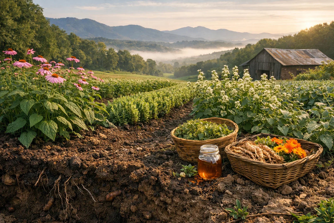 Piedmont NC soil for medicinal crops