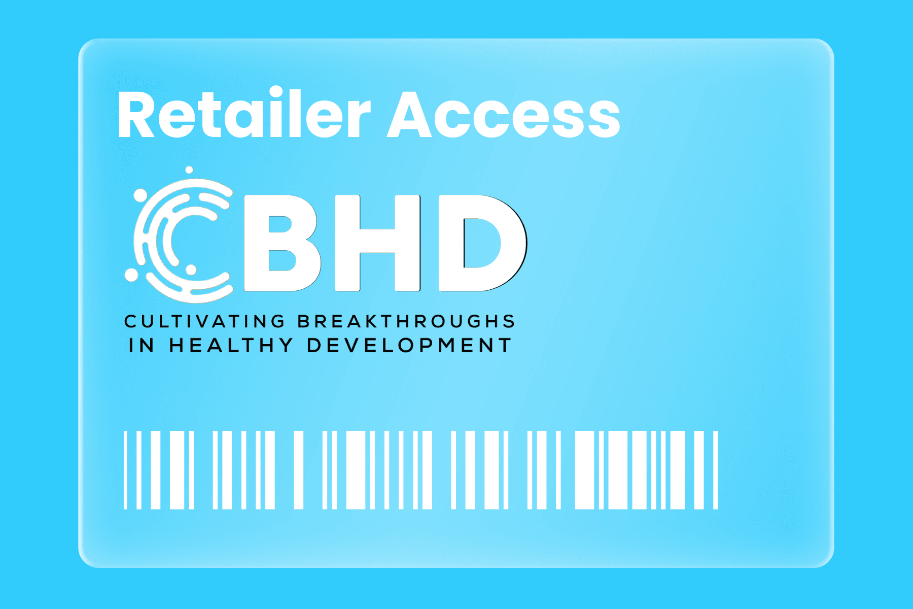 CBHD Retailer Access card for subscription services, offering insights, news, and hemp advocacy in the healthy alternatives industry.